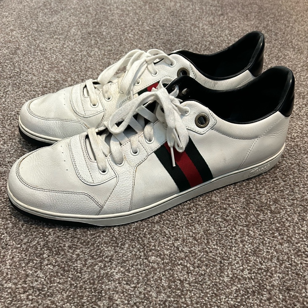 Men’s Gucci shoes size 14 distressed white